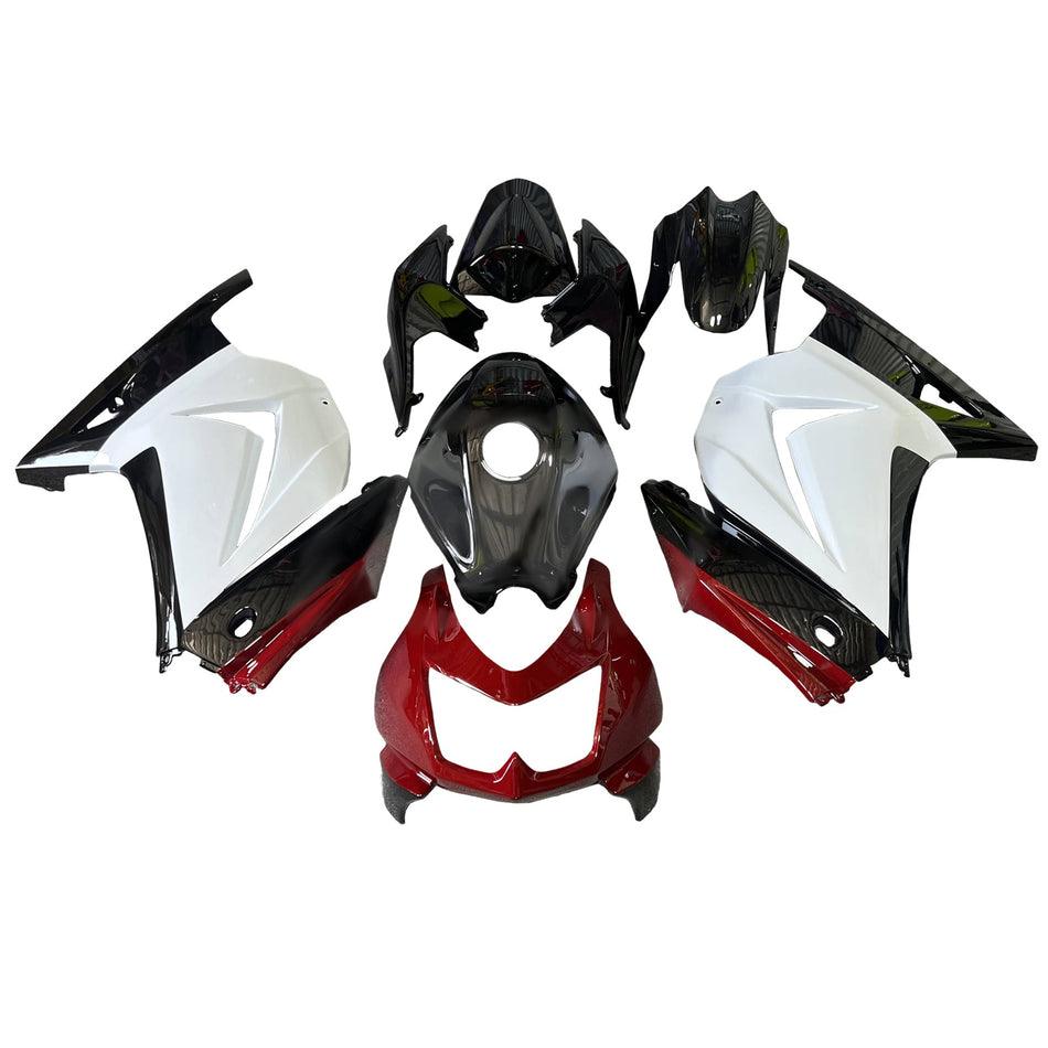 インジェクションフェアリングキット ボディワーク プラスチック ABS カワサキ EX250 Ninja250R 2008-2012 に適合