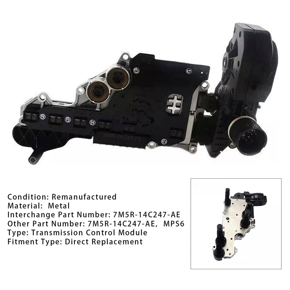 MPS6トランスミッションコントロールモジュールユニット 7M5R-14C247-AE ボルボ C30用