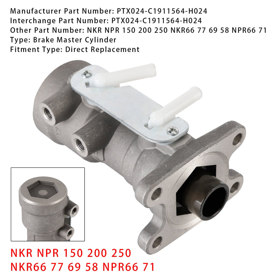 ブレーキマスターシリンダーいすゞ NKR NPR 150 200 250 NKR66 77 69 58 NPR66 71