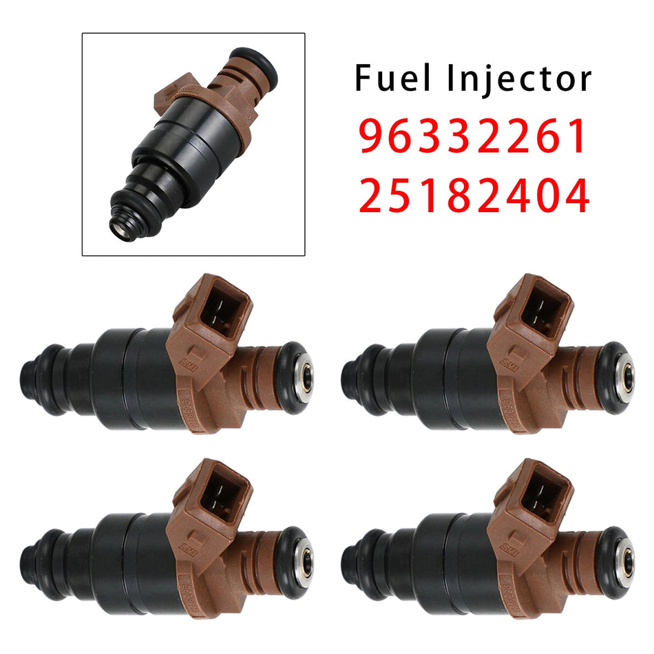 シボレー オプトラ ラセッティ 1.4L 1.6L 05-16 96332261 25182404 用 燃料インジェクター 4個