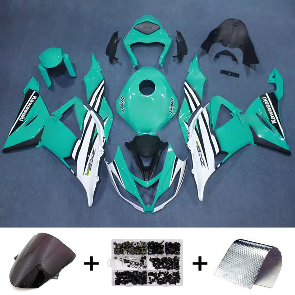 インジェクションフェアリングキット ボディワーク プラスチック ABS カワサキ ZX6R 636 2013-2018 に適合