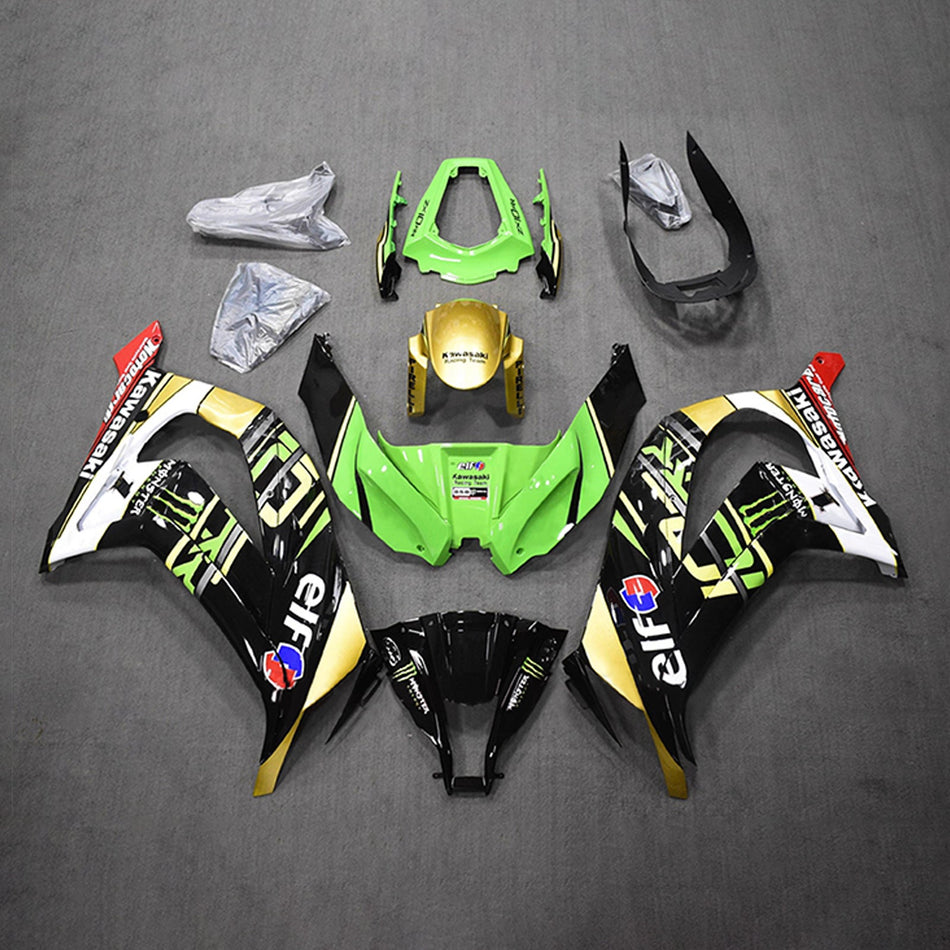 インジェクションフェアリングキット ボディワーク プラスチック ABS カワサキ ZX10R 2011-2015 に適合