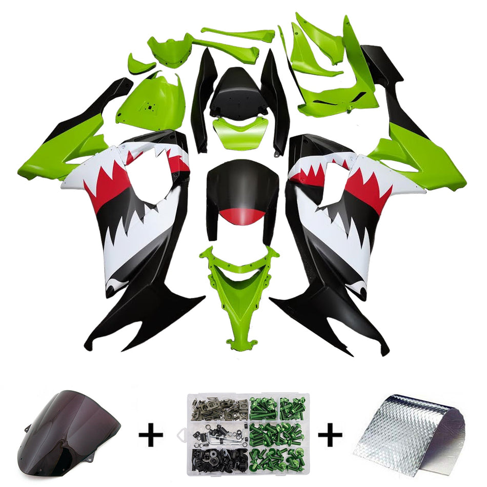 インジェクションフェアリングキット ボディワーク プラスチック ABS カワサキ ZX10R 2008-2010 に適合