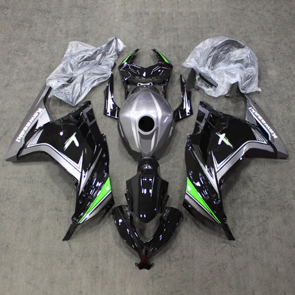インジェクションフェアリングキット ボディワーク プラスチック ABS カワサキ EX300 Ninja300 2013-2024 に適合