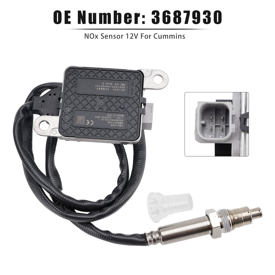 2013-2018 カミンズ 11.9L 15L ISX15 窒素酸化物 NOx センサー 12V 3687930