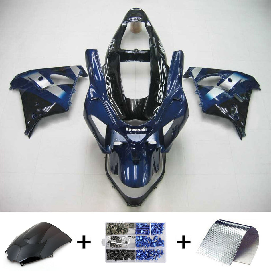 2002-2003 カワサキ ZX9R インジェクションフェアリングキット ボディワーク プラスチック ABS #103