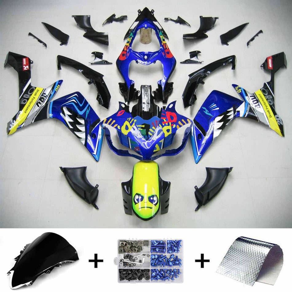2007-2008 ヤマハ YZF 1000 R1 インジェクションフェアリングキット ボディワーク プラスチック ABS #122