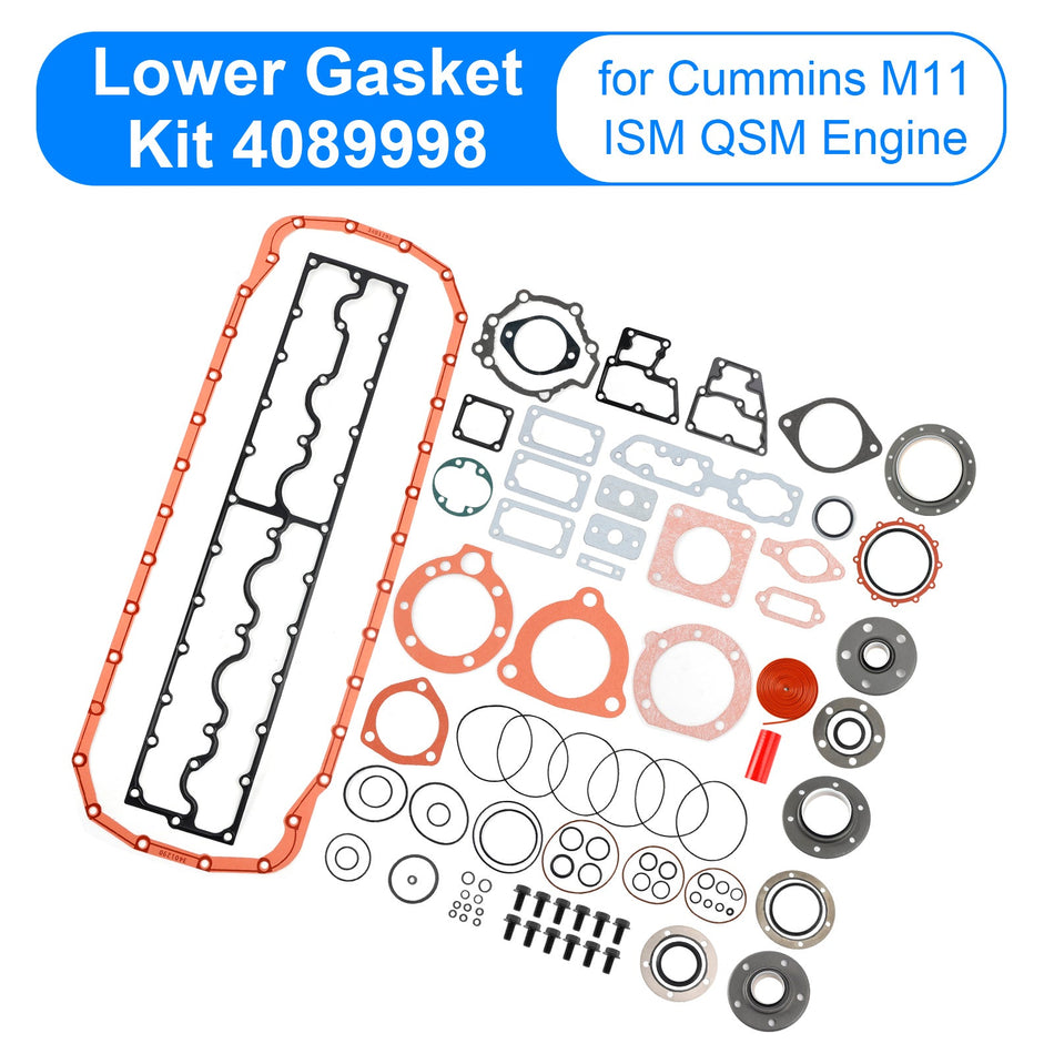 Cummins M11 ISM QSMエンジン用下部ガスケットキット 4089998