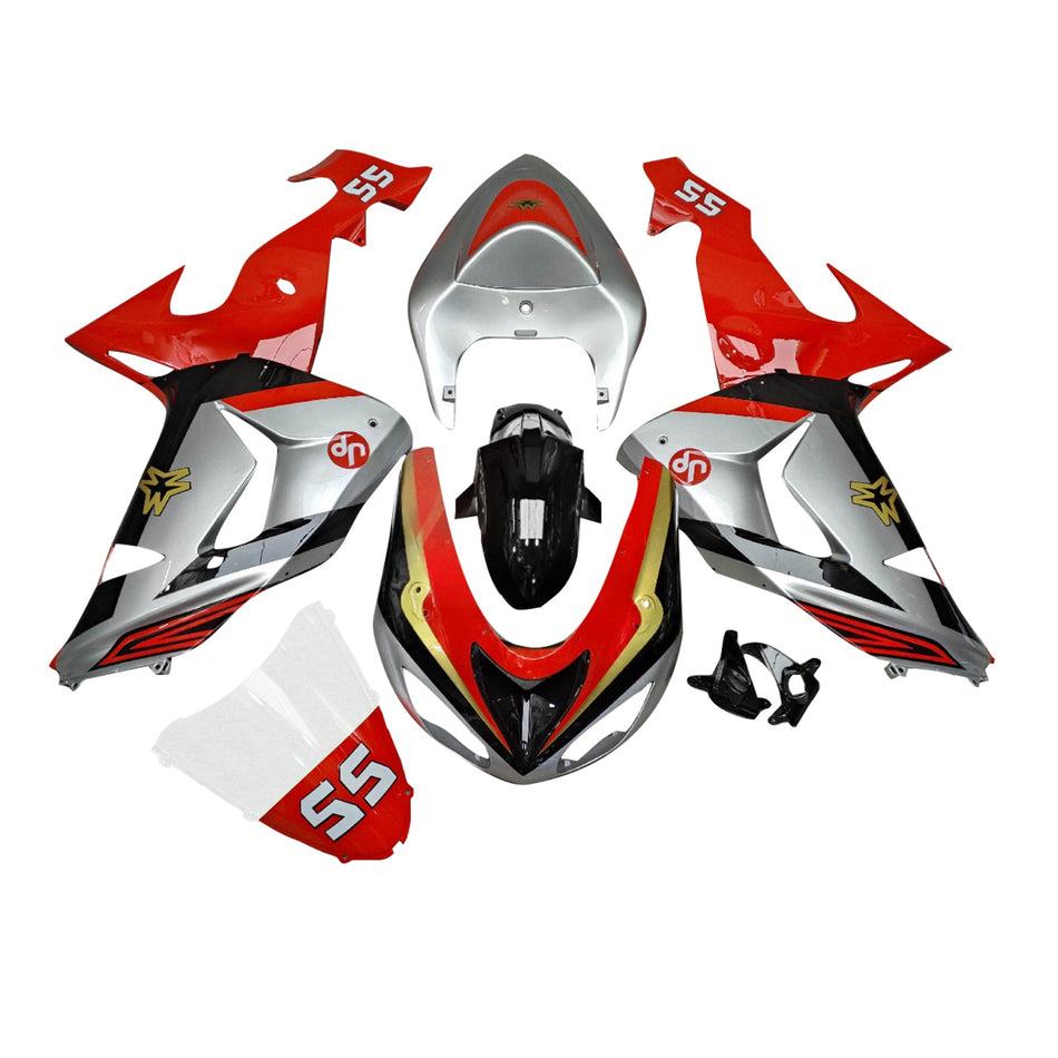 インジェクションフェアリングキット ボディワーク プラスチック ABS カワサキ ZX10R 2006-2007 に適合