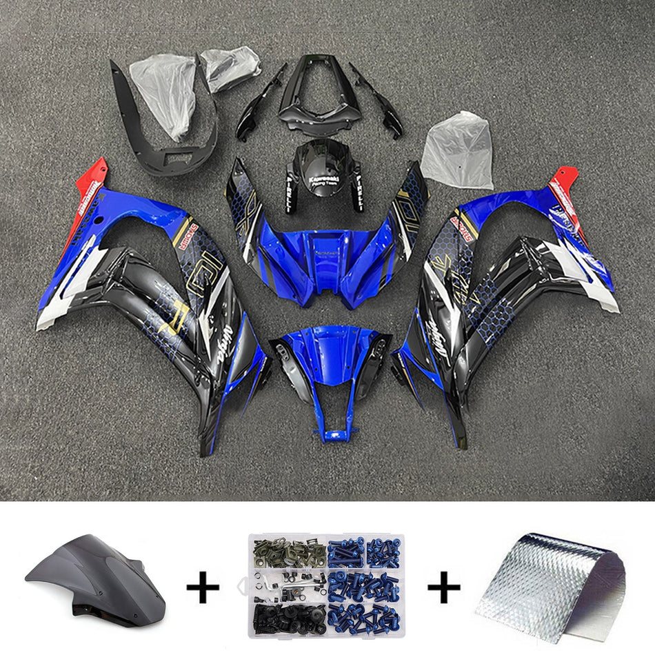 インジェクションフェアリングキット ボディワーク プラスチック ABS カワサキ ZX10R 2011-2015 に適合