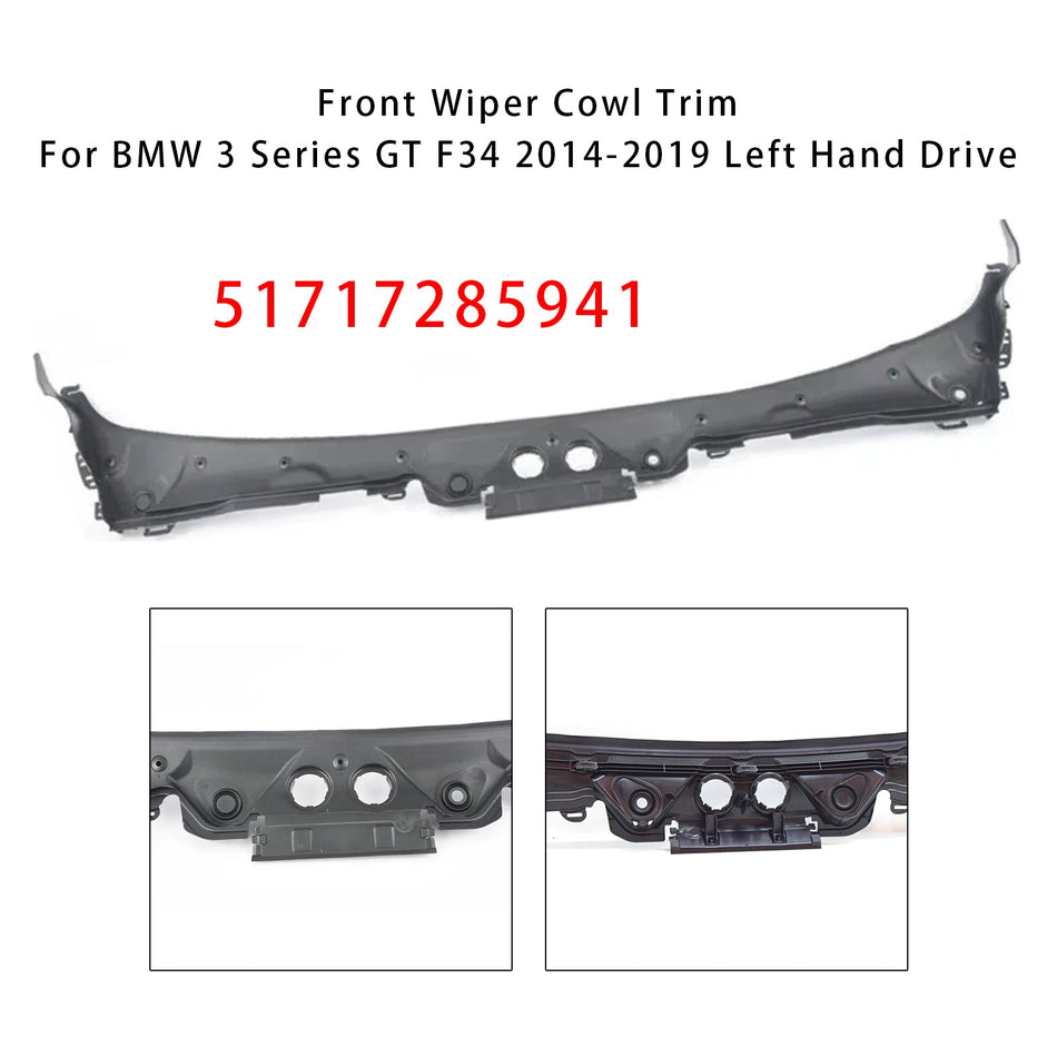 2014-2019 BMW 3シリーズ GT F34 フロントワイパーカウルトリム 51717285941