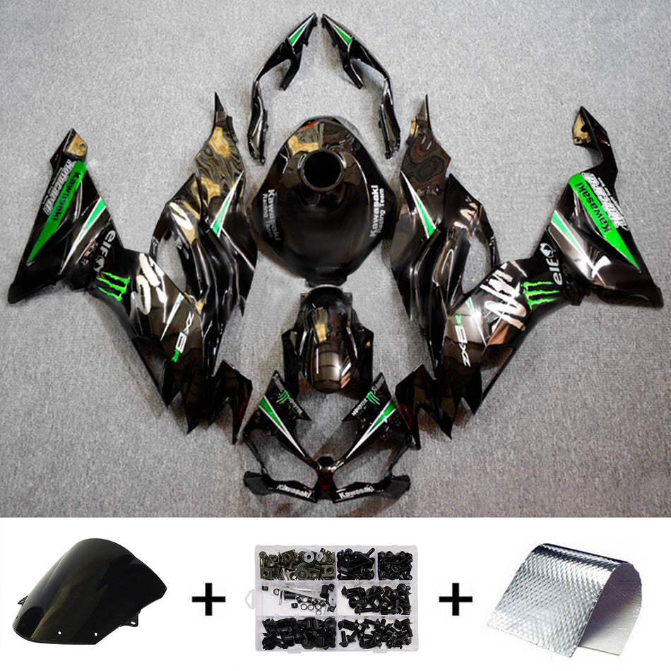 インジェクションフェアリングキット ボディワーク プラスチック ABS カワサキ ZX6R 2019-2023 に適合