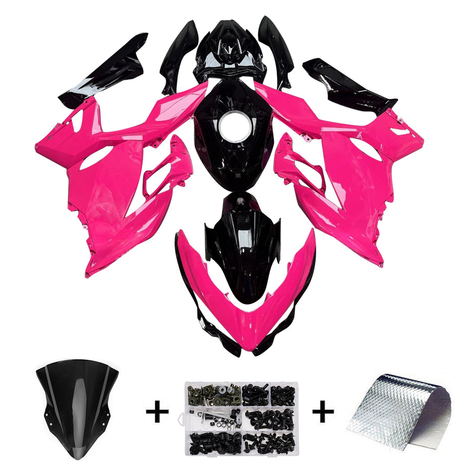インジェクションフェアリングキット ボディワーク プラスチック ABS カワサキ EX400 Ninja400 2018-2024 に適合
