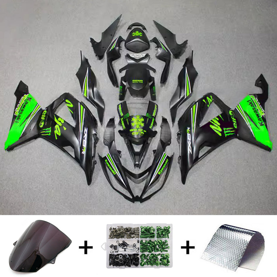 インジェクションフェアリングキット ボディワーク プラスチック ABS カワサキ ZX6R 636 2013-2018 に適合