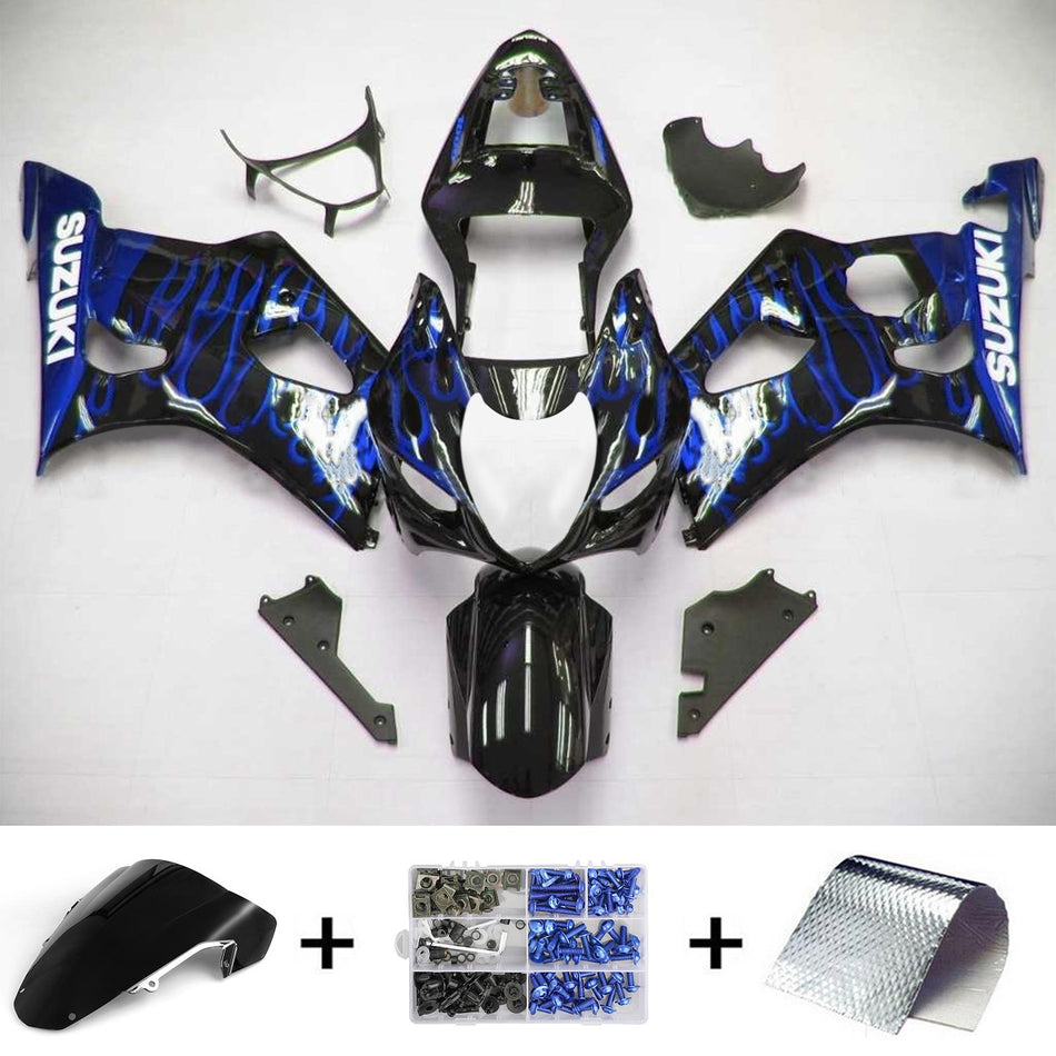 2003-2004 スズキ GSXR1000 K3 Amotopart インジェクションフェアリングキット ボディワーク プラスチック ABS #105