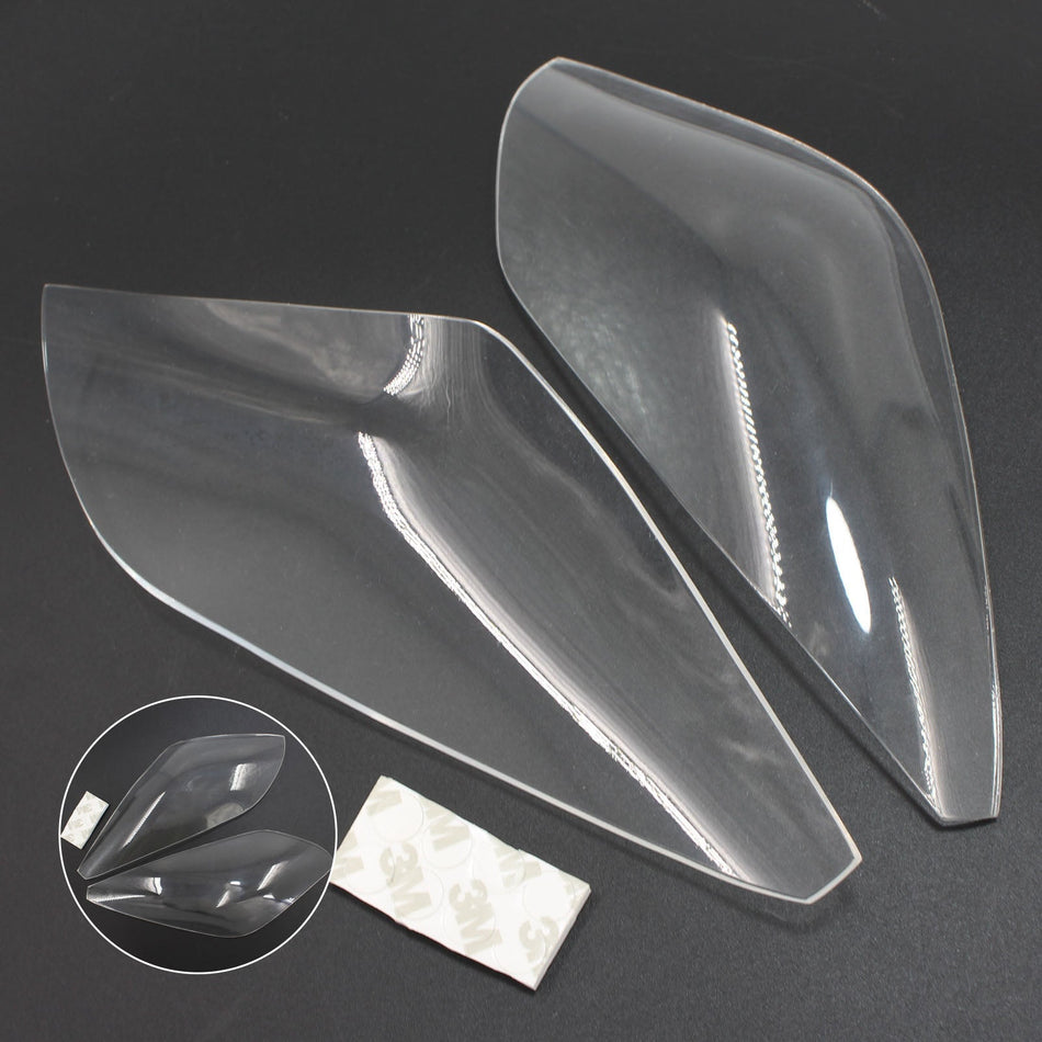 フロントヘッドライトレンズ保護 ヤマハ MT-09 FJ 09 トレーサー 16-18 に適合 スモーク ジェネリック
