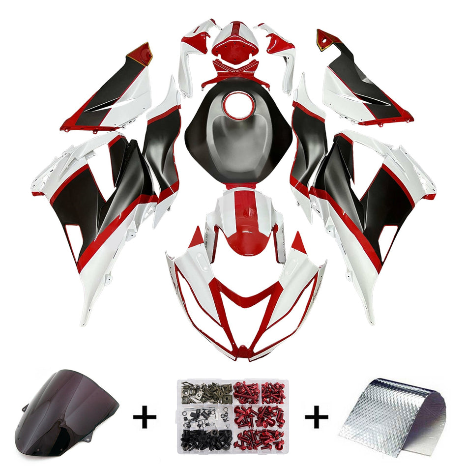インジェクションフェアリングキット ボディワーク プラスチック ABS カワサキ ZX6R 636 2013-2018 に適合