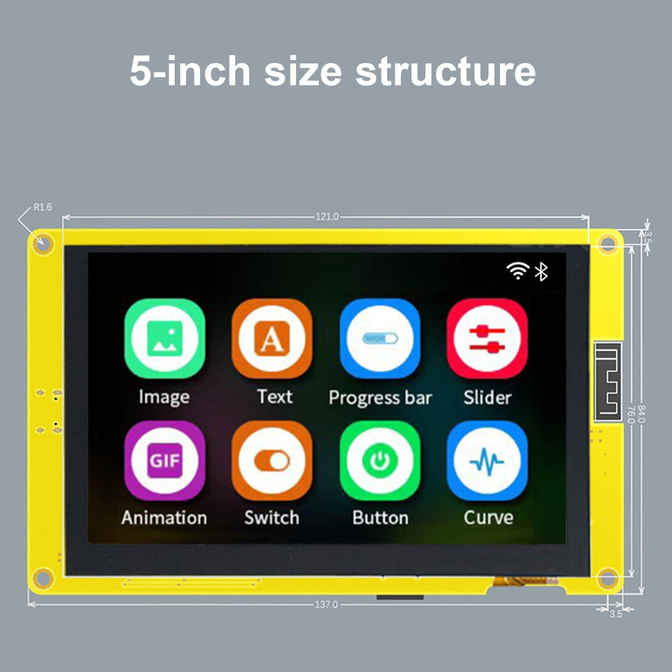 ESP32-S3 開発ボード 5インチ 7インチ LCD 静電容量式スクリーン Wifi Bluetooth MCU LVGL