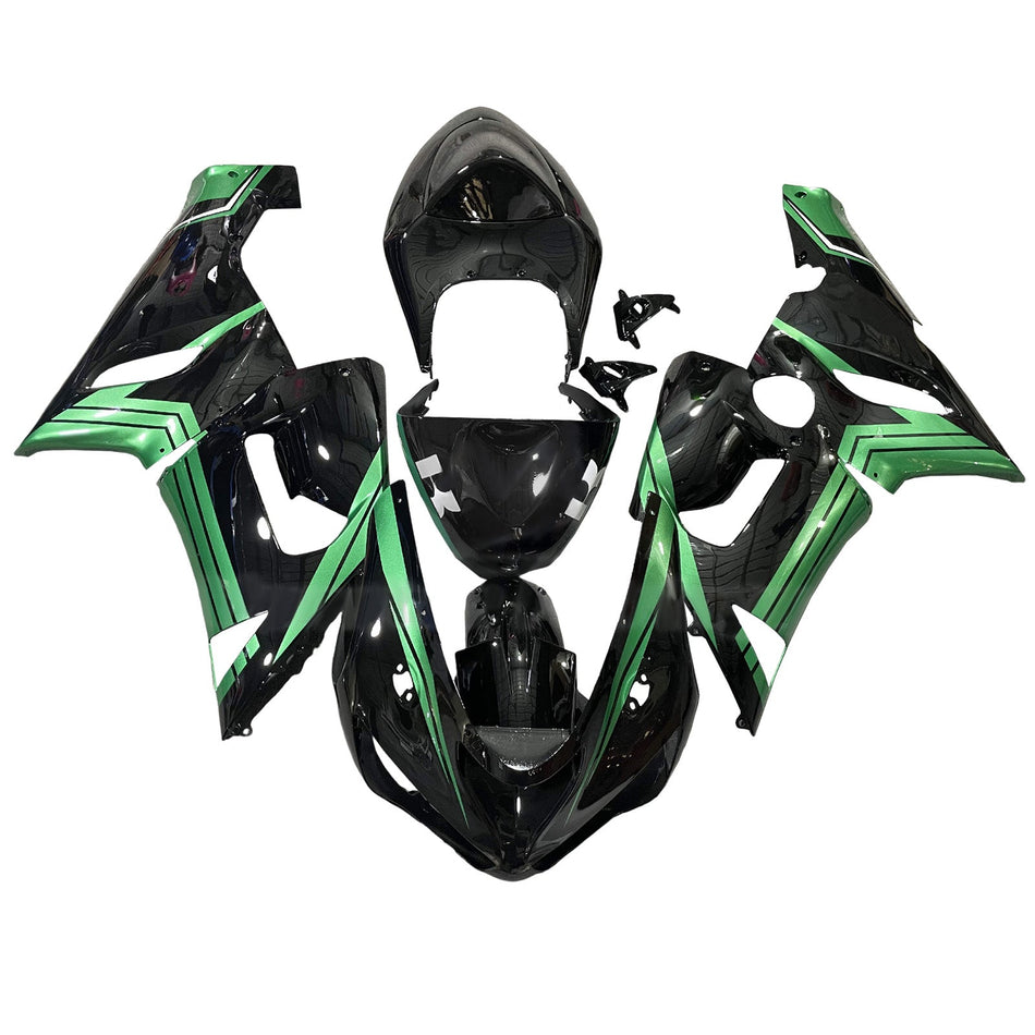 インジェクションフェアリングキット ボディワーク プラスチック ABS カワサキ ZX6R 636 2005-2006 に適合