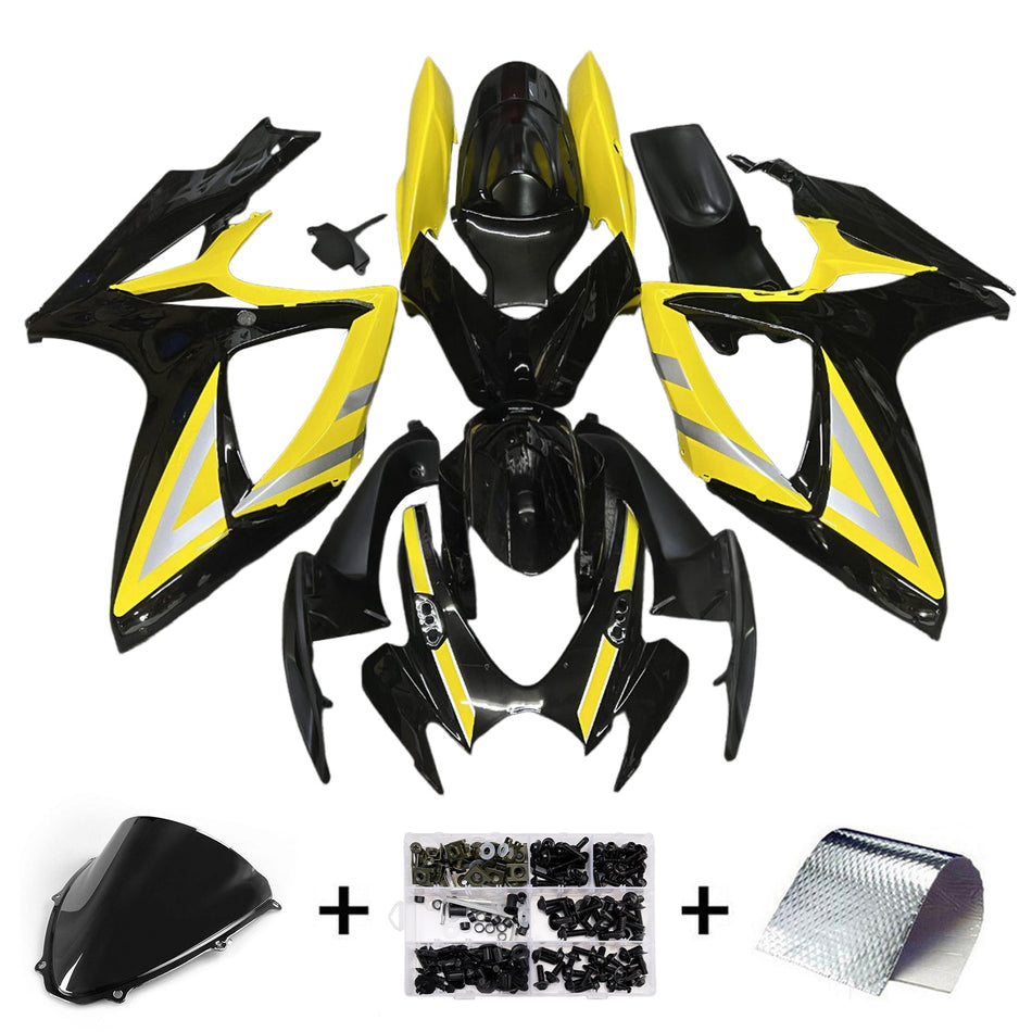スズキ GSXR 600/750 2006-2007 K6 用 インジェクションフェアリングキット ボディワーク プラスチック ABS