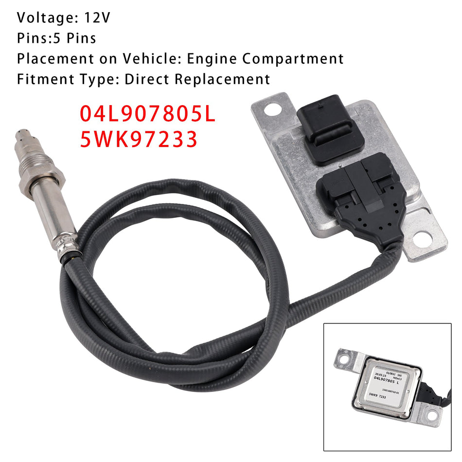 Audi Q3 VW Tiguan Sharan Alhambra 04L907805L 5WK97233 用 Nox センサー