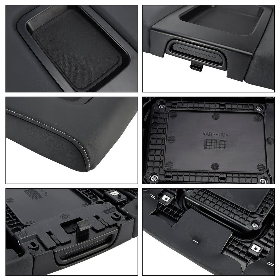 2014-2018 ダブルキャブおよびクルーキャブ PUレザーアームレストリッド 22881398