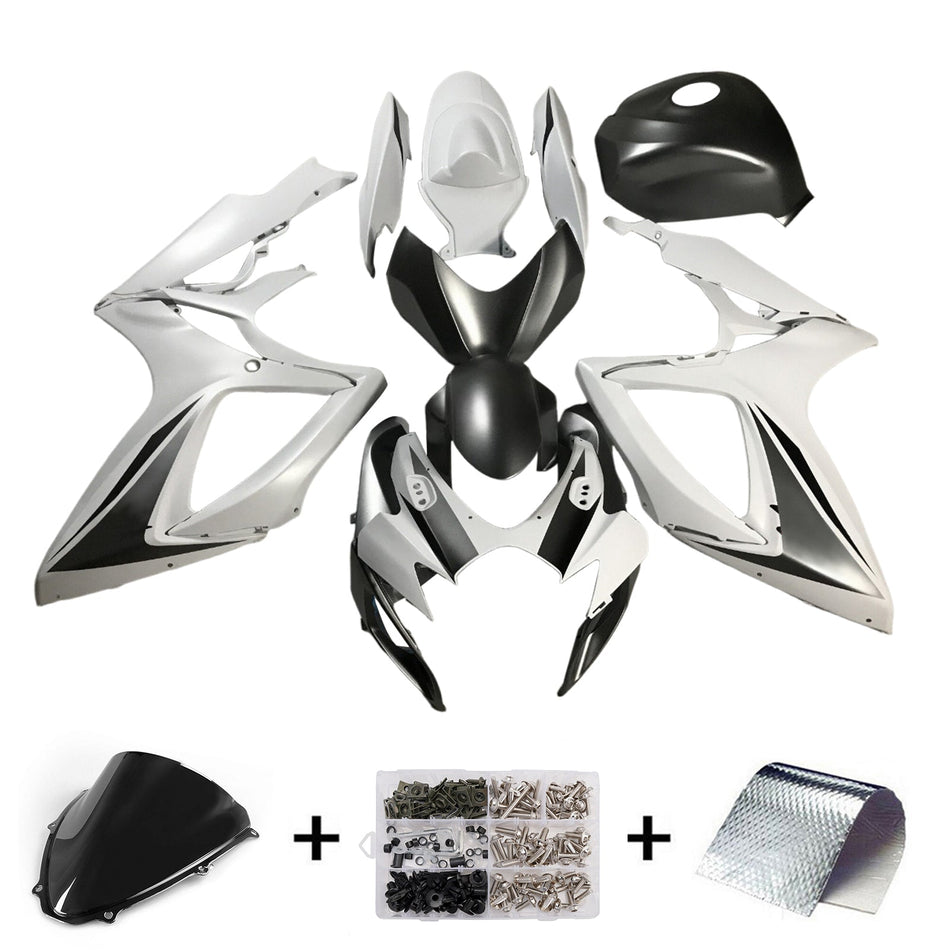 スズキ GSXR 600/750 2006-2007 K6 用 インジェクションフェアリングキット ボディワーク プラスチック ABS