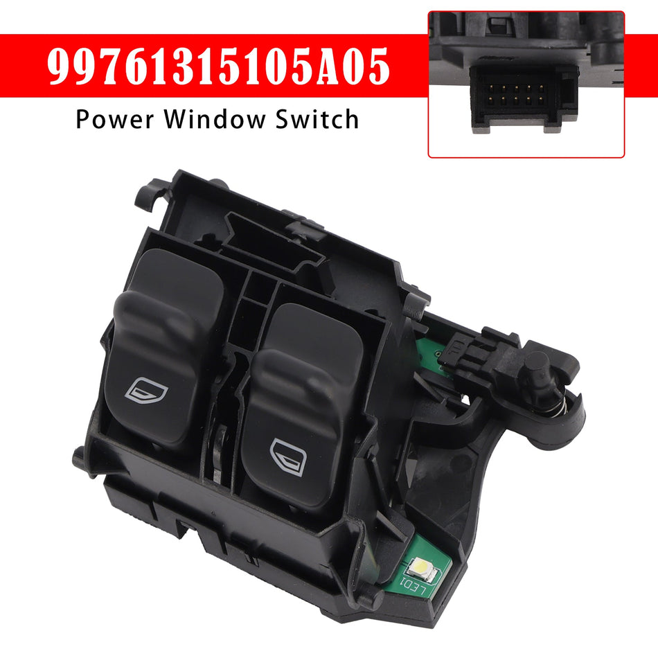 ポルシェ997/987用パワーウィンドウスイッチ（運転席側左側ドア）99761315105A05