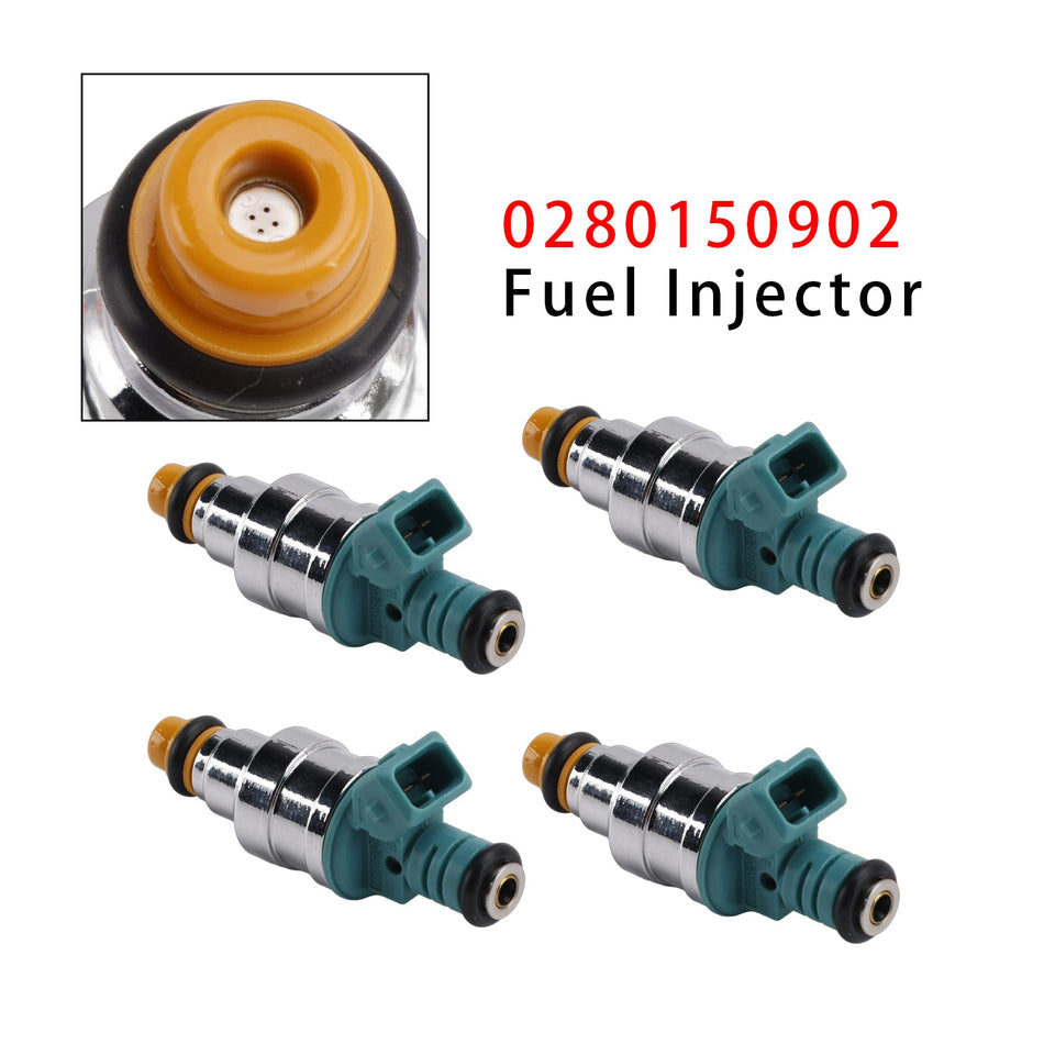 フォルクスワーゲン ゴルフ カブリオレ ジェッタ フォックス 1.8L I4 用燃料インジェクター 4個セット 0280150902