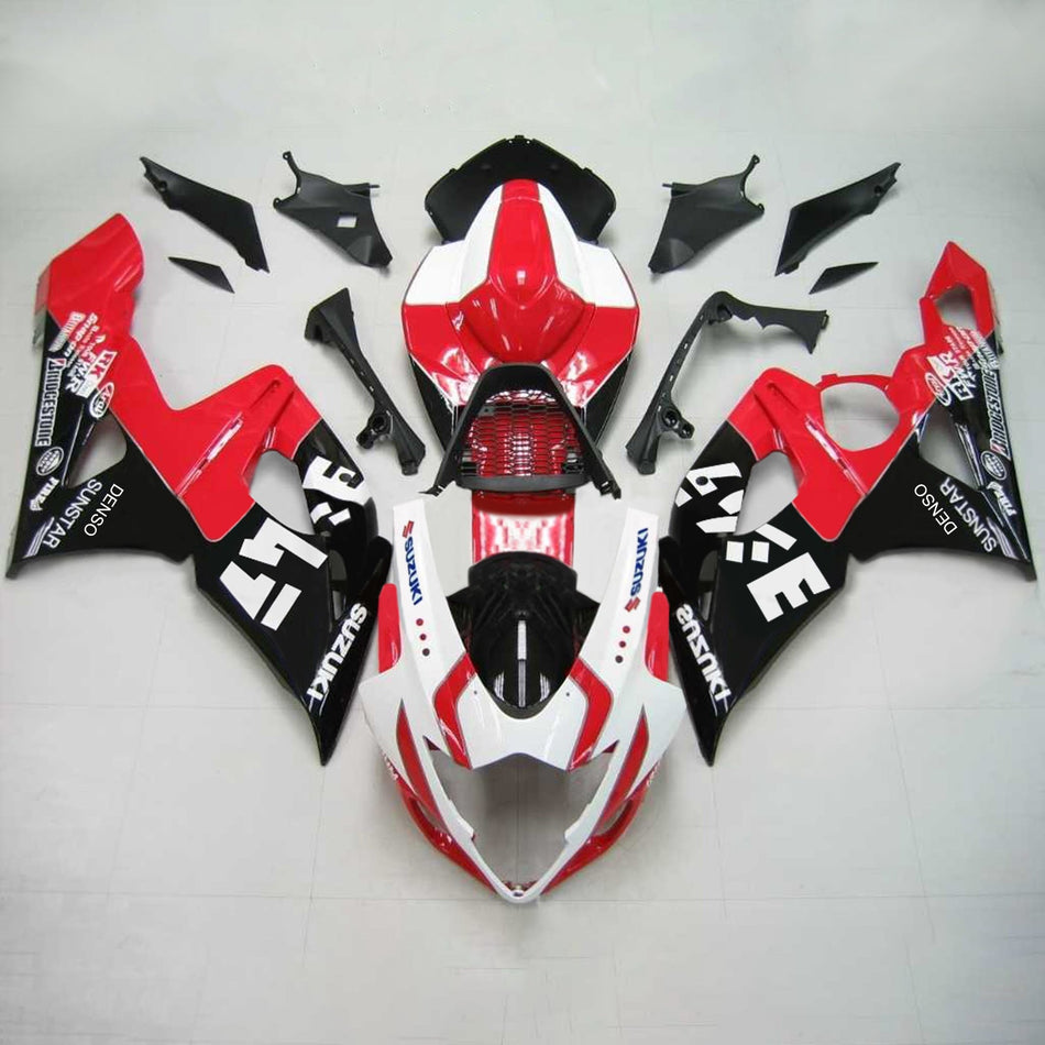 2005-2006 スズキ GSXR1000 K5 Amotopart インジェクションフェアリングキット ボディワーク プラスチック ABS #148