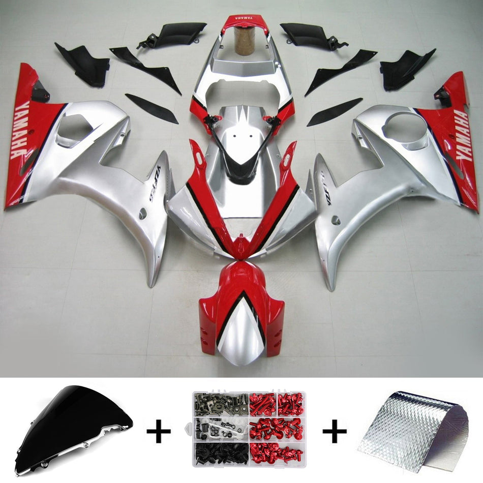2003-2004 ヤマハ YZF 600 R6 2006-2009 R6S Amotopart インジェクションフェアリングキット ボディワーク プラスチック ABS #147