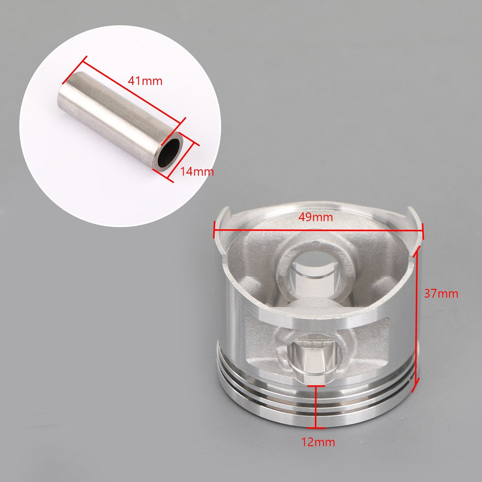 ピストンキット＆リングセット（2）STD 49mm ヤマハ ビラーゴ Vスター XV250 SRV 250 88-18用