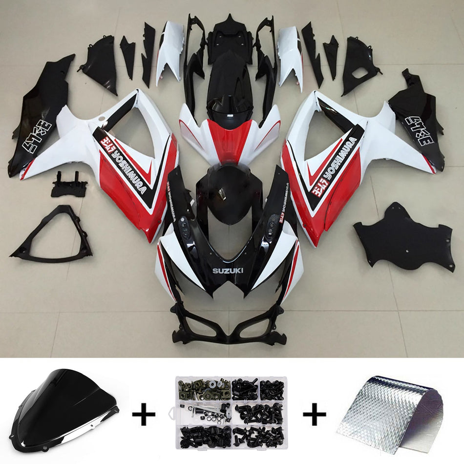 スズキ GSXR 600/750 2008-2010 K8 用 インジェクションフェアリングキット ボディワーク プラスチック ABS