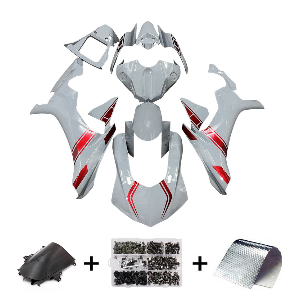 インジェクションフェアリングキット ボディワーク プラスチック ABS ヤマハ YZFR1 YZF-R1 2015-2019用