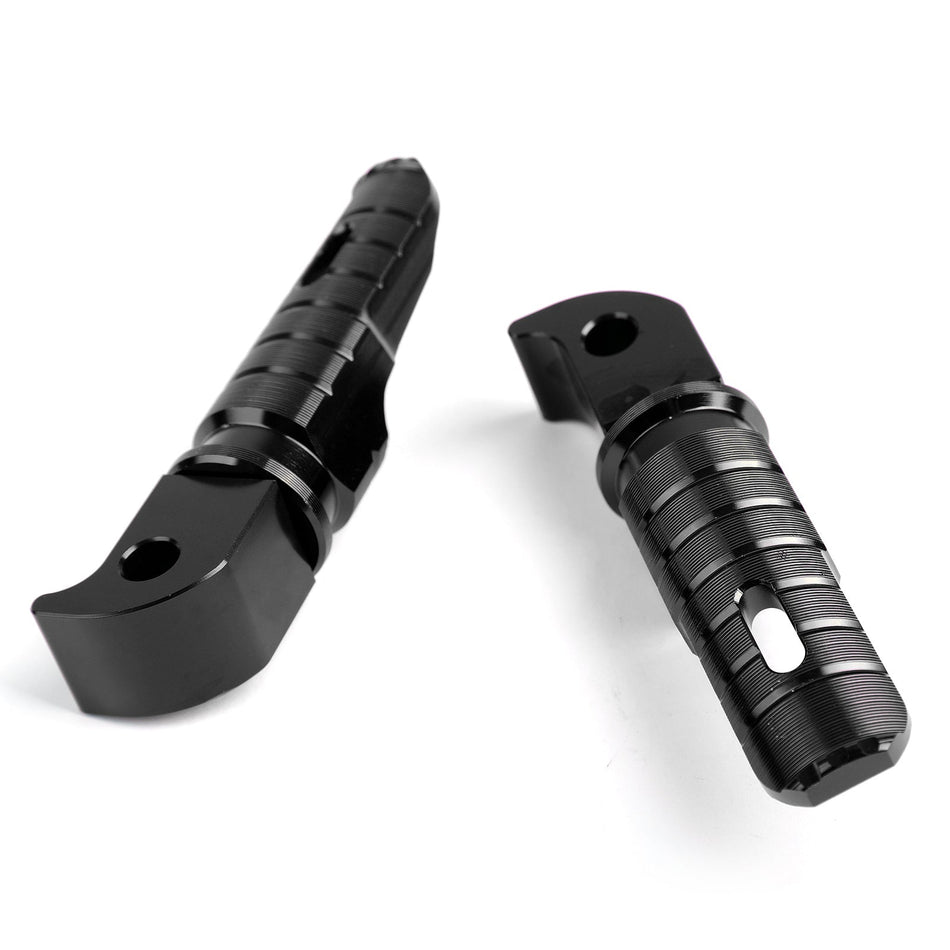 CNC UK ヤマハ FZ09 MT09 M/S MT07 MT10 フットペグ ブラック YZF-R1 リア FZ07 FZ10