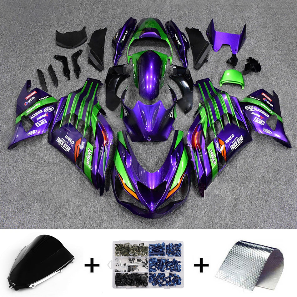 インジェクションフェアリングキット ボディワーク Kawasaki ZX14R ZZR1400 2012-2025 に適合
