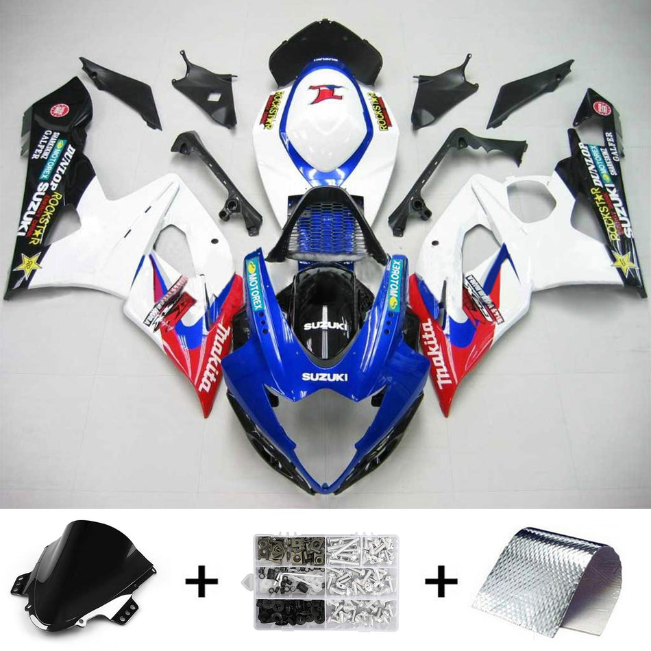 2005-2006 スズキ GSXR1000 K5 Amotopart インジェクションフェアリングキット ボディワーク プラスチック ABS #106