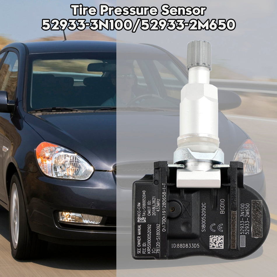 TPMS タイヤ空気圧センサー 52933-3N100 Kia Ceed Hyundai Accent Genesis用