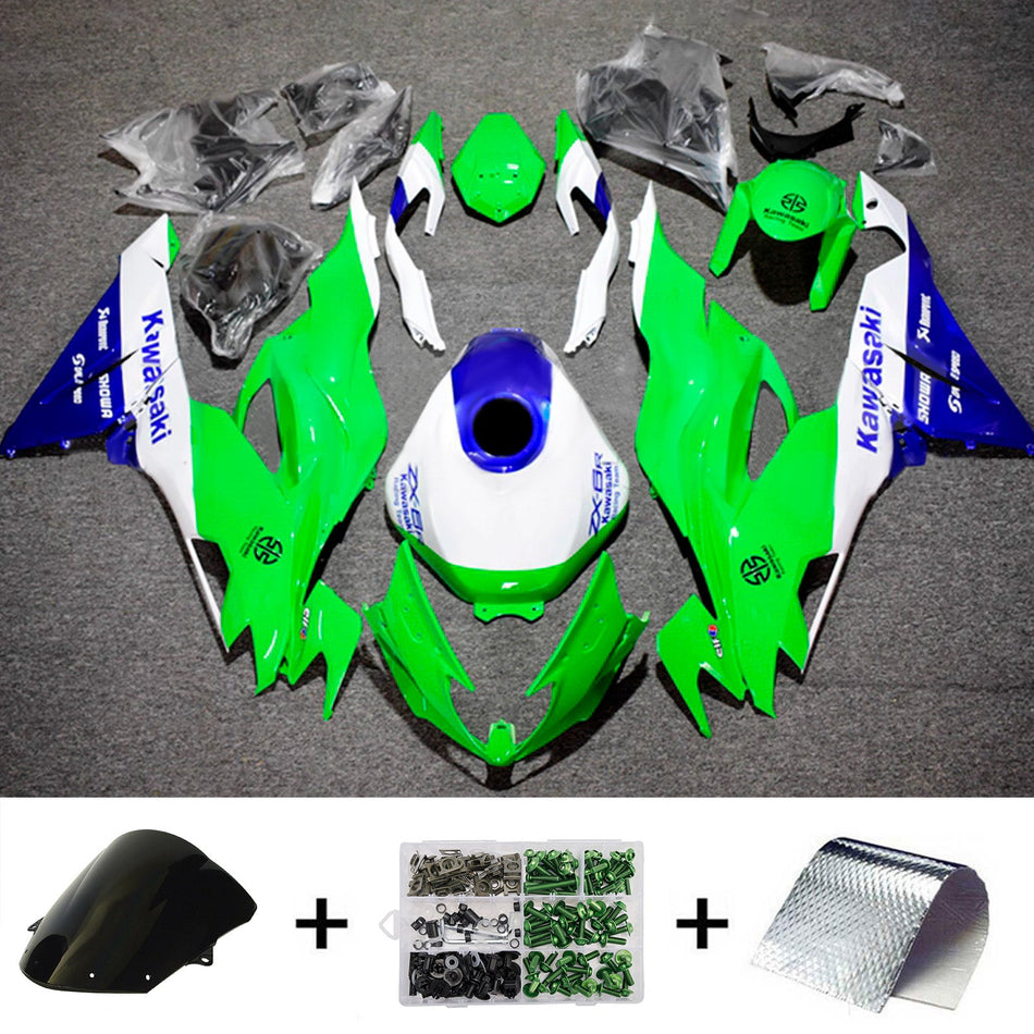 インジェクションフェアリングキット ボディワーク プラスチック ABS カワサキ ZX6R 2019-2023 に適合