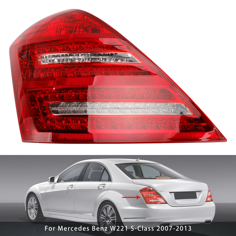 2007-2013 メルセデスベンツ W221 Sクラス 左 LED テールライト ランプ 2218201364