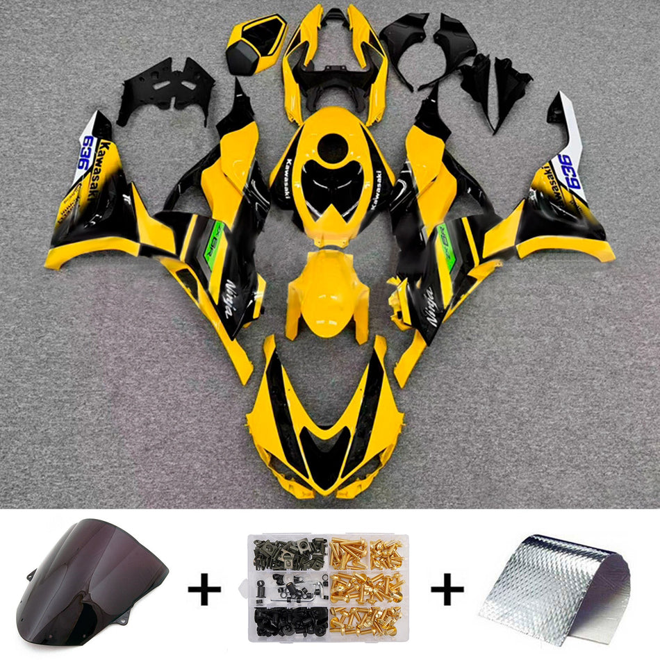 インジェクションフェアリングキット ボディワーク プラスチック ABS カワサキ ZX-6R 2024-2025 に適合