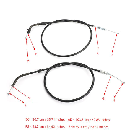 Throttle Cable For Honda CB350F CB500 FT500 CB550 CB750