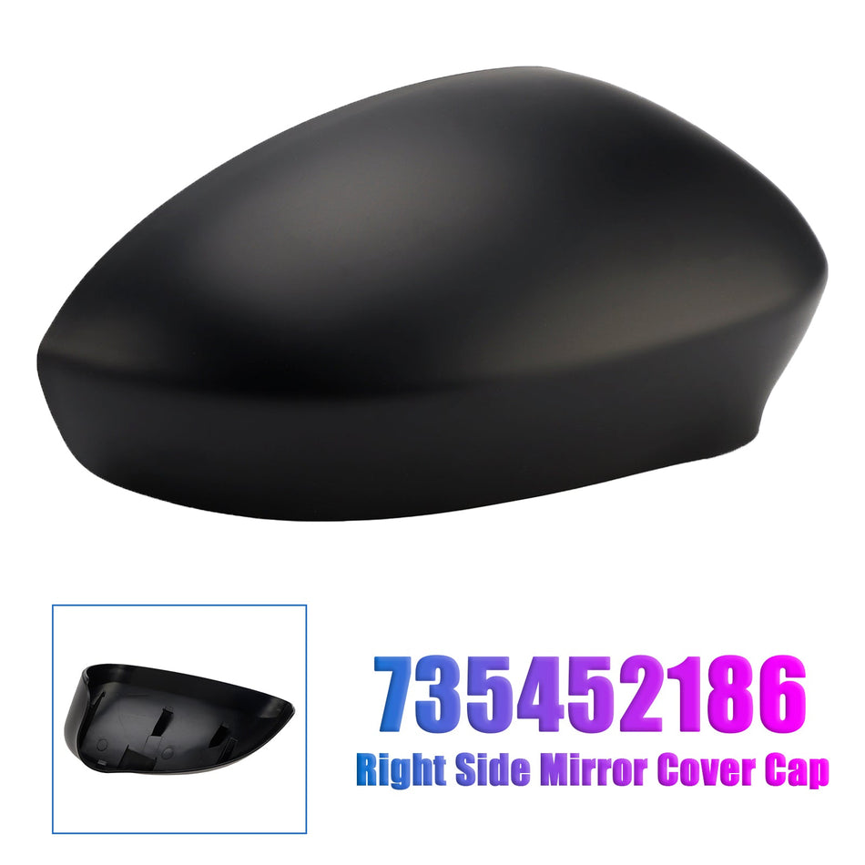 フィアット 500 07-24 グランデ プント 05-18 735452186 用右サイドミラーカバーキャップ