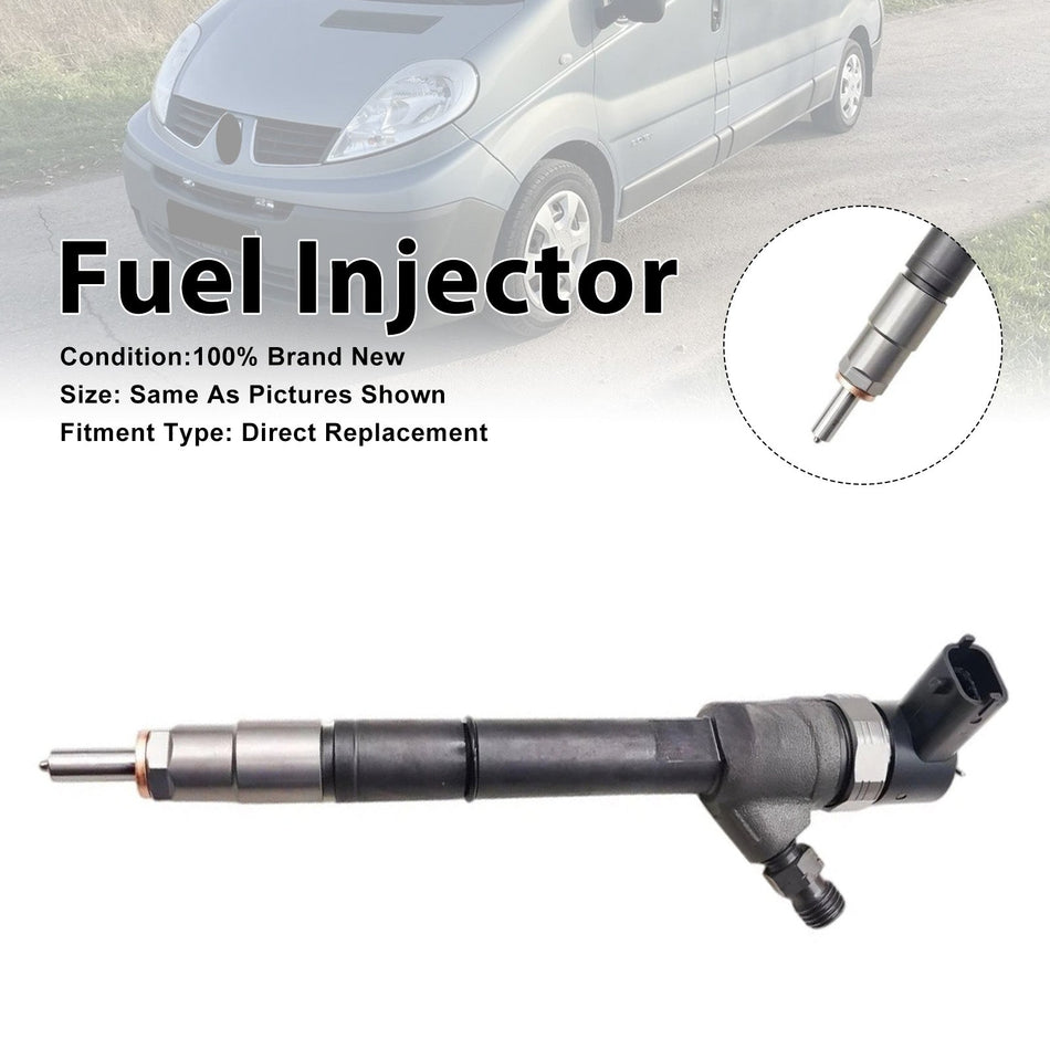 ルノー トラフィック II およびオペル ヴィヴァーロ 2.0L 用燃料インジェクター 1個 0445110338
