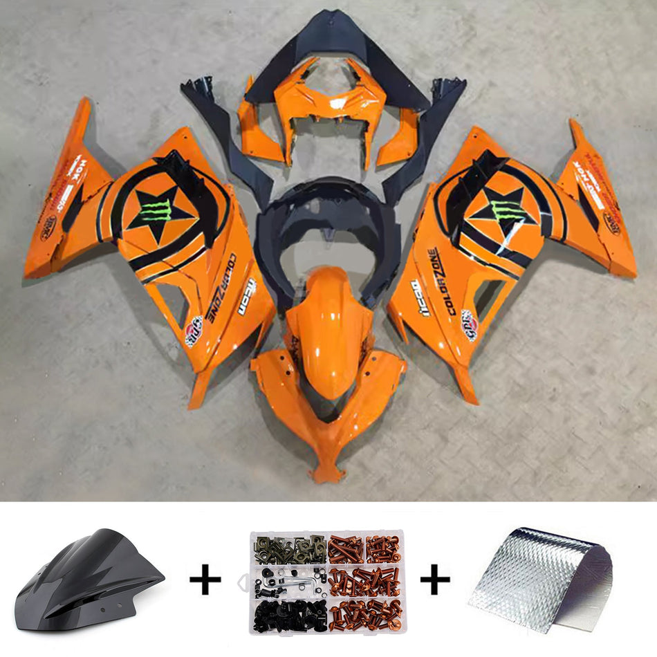 インジェクションフェアリングキット ボディワーク プラスチック ABS カワサキ EX300 Ninja300 2013-2024 に適合