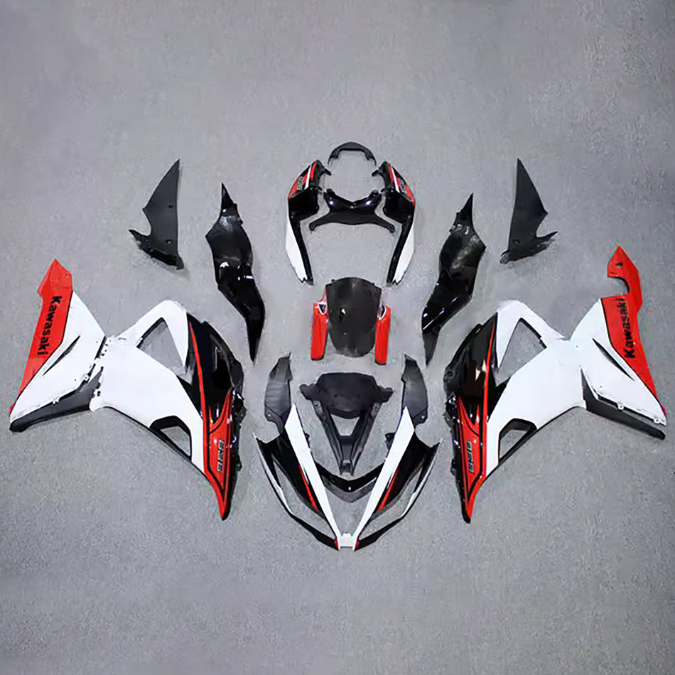 インジェクションフェアリングキット ボディワーク プラスチック ABS カワサキ ZX6R 636 2013-2018 に適合