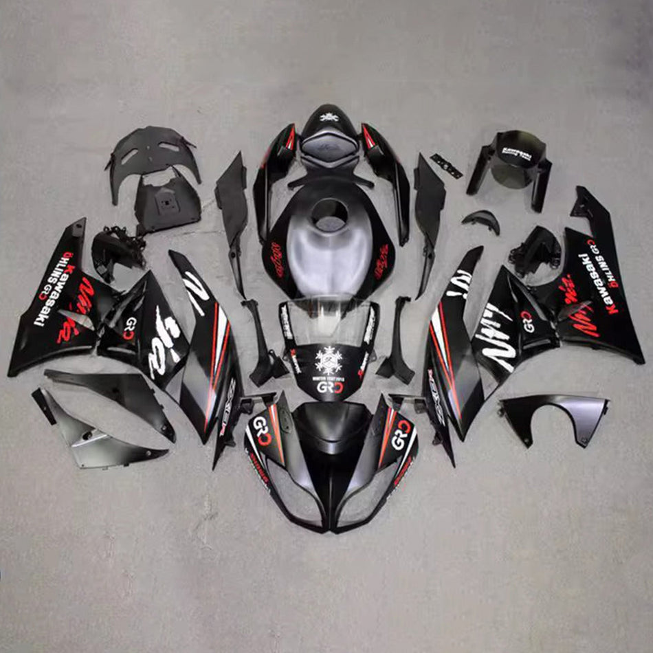 インジェクションフェアリングキット ボディワーク プラスチック ABS カワサキ ZX6R 636 2009-2012 に適合