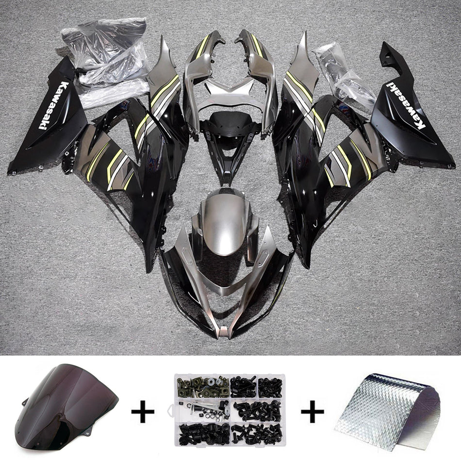 インジェクションフェアリングキット ボディワーク プラスチック ABS カワサキ ZX6R 636 2013-2018 に適合