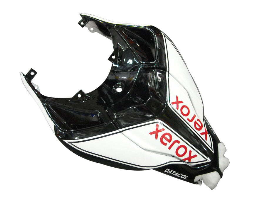 2007-2012 Ducati 1098/1198/848 ホワイト&amp;ブラック ボディワークフェアリング ABS 射出成形 6# ジェネリック
