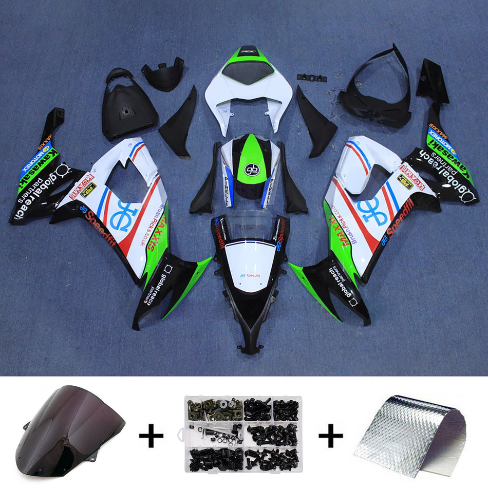 インジェクションフェアリングキット ボディワーク プラスチック ABS カワサキ ZX10R 2008-2010 に適合